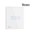 GloboStar® 80067 SONOFF T2EU3C-RF - 433MHz Wireless Smart Wall Touch Button Switch 3 Way - RF Series